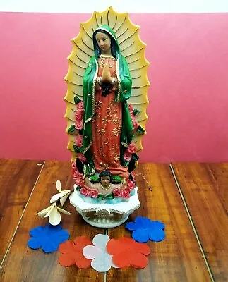 12  Inch Our Lady Of Guadalupe Statue Virgin Imagen Virgen De Guadalupe Estatua • $49