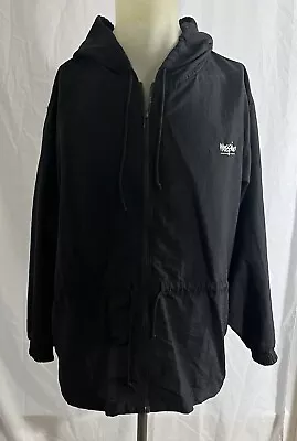Mossimo Outerwear Windbreaker Hoodie Adult Size Small Black Drawstrings Pockets • $12.29
