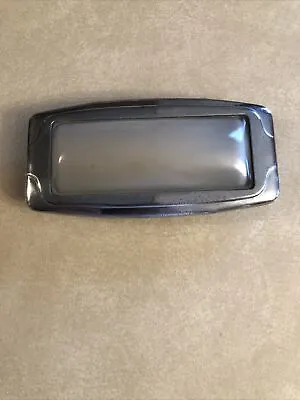 Vintage Car Glass Dome Light Cover & Chrome Frame  Light 5 3/4  X 2 3/4  USED • $30