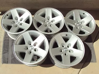 2004 Jeep TJ Wrangler Rubicon 16  Moab Aluminum Wheel 16x8 5 Spoke 5x4.5 SET • $700