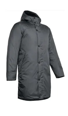 UNDER ARMOUR XS Storm INSULATED Black  BENCH Long  COAT JACKET 1355850 $180 • $107.90