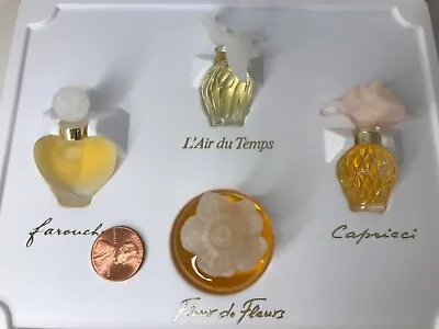 NINA RICCI 4 Pc Lot *MINI MICRO* Perfumes Capricci Farouche L'Air Du Temps NIB • $35.99
