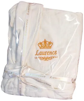 Name Crown Personalised Embroidered Bath Robe Christmas Gift Birthday Present • £21