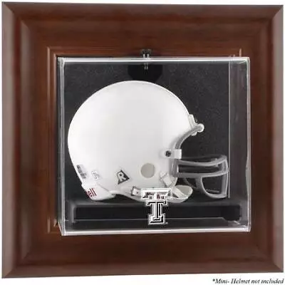 Texas Tech Raiders Brown Framed Wall Mounted Mini Helmet Display Case - Fanatics • $59.99