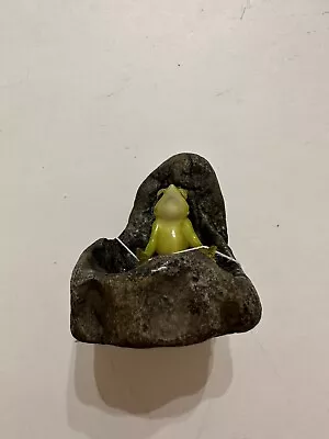 Miniature Frog Meditating Fairy Garden - NIB - Top Land Trading • $15