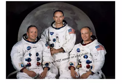 Apollo 11 Crew PHOTO First Moon Mission Landing Neil Armstrong Buzz Aldrin 5x7 • $5.68