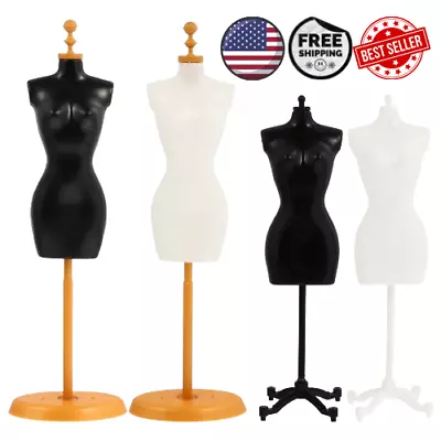 Female Mannequin Torso 4Pcs Dress For TOY Body Base Stand Display New BEST PRICE • $25