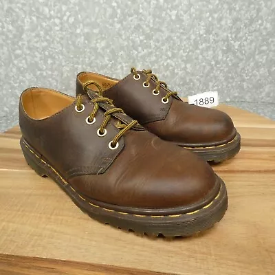 Vintage Dr Martens Oxford Shoes Mens 7 Brown Leather 1561/59 Made In England • $62.89