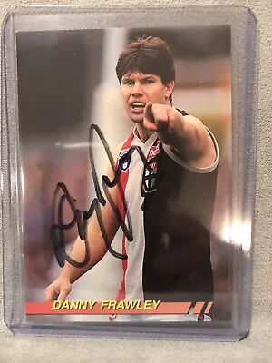 Danny Frawley Signed Card - 1994 AFL Select St Kilda • $25