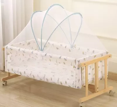 Baby Mosquito Net Bed Canopy Cot Net Canopy Baby Cot Insect Net Arched Mosquito • £13.65