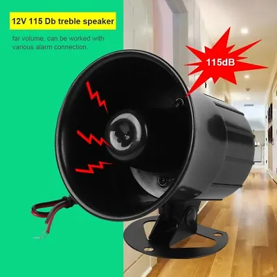 Wired  Alarm Siren Horn Outdoor Home Security Protection System 12V DC New • $14.39