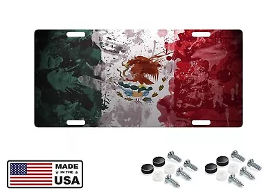 MEXICO FLAG Custom License Plate Mexican Emblem Paint Version # 08 • $12.95