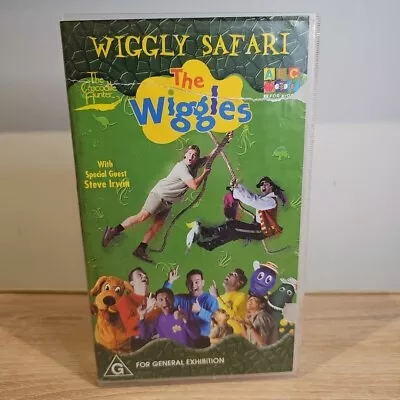 The Wiggles WIGGLY SAFARI VHS Video Tape With Steve Irwin • $10