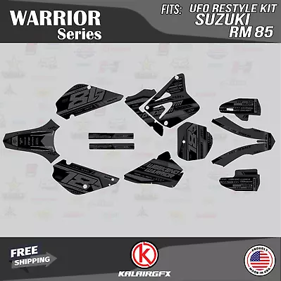 Graphics Kit For Suzuki RM85 (2001-2023) UFO RESTYLE Warrior-Smoke • $60.99