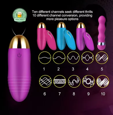 Vibrator Egg Wearable Remote Control Panty Rechargeable G-spot Massager Sex Toy • $31.95