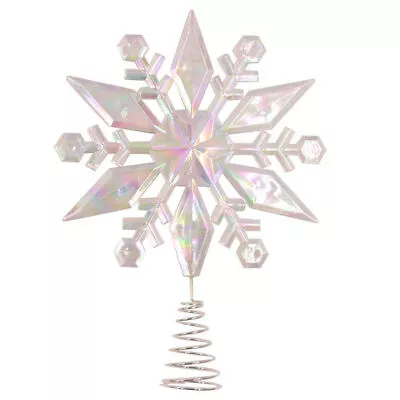 Iridescent Snowflake Christmas Tree Topper • $8.49