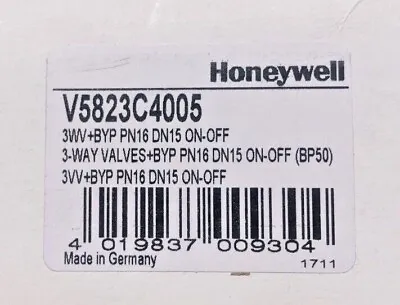 Honeywell 3-Way P/N: Valve V5823C4005 PN16 DN15 Brand New In Box • £26.50