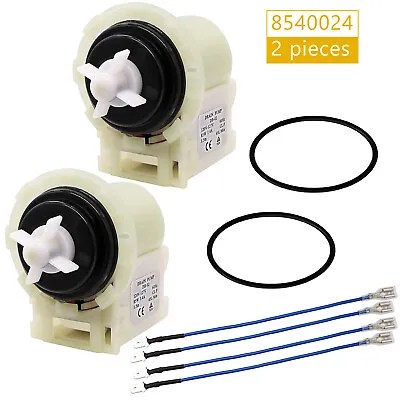 8540024 W10130913 Washer Drain Pump For Whirlpool WPW10730972 AP6023956 2 PACK • $38.21