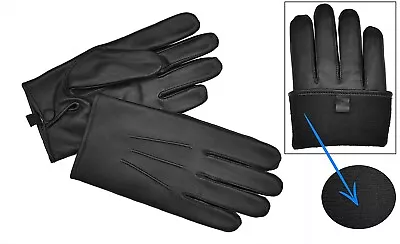 Winter Men's Dress Leather Glove Fleece Lined Warm Gloves • $15