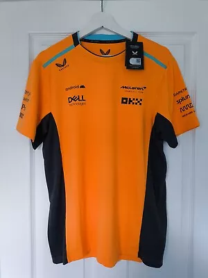 Men's Castore Orange McLaren F1 Team 2023 Set Up T-Shirt Size Medium BRAND NEW • £27.99