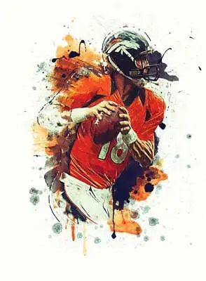 $37.99 • Buy Poster - Peyton Manning NFL Football By Zapista, 3 Sizes - Imagekind