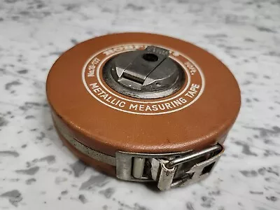 Vintage ROBERTS 10-137 50 Ft. METALLIC MEASURING TAPE Made In Germany  • $6