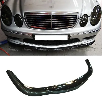 Carbon Fiber Front Bumper Lip Spoiler For Mercedes Benz W211 E55 AMG 2004-2006 • £239