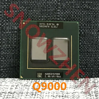 Intel Core 2 Quad Q9000 CPU SLGEJ 2.0GHz-6M-1066MHz Socket P Laptops Processor • $20.03