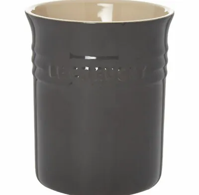 LE CREUSET Light Grey Stone Utensil Jar 15 X 12.5cm RRP£30 • £24.99