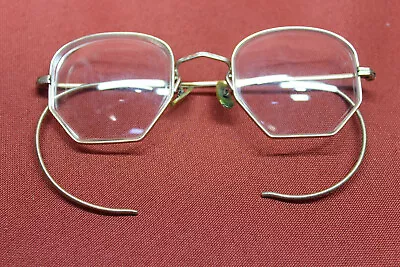 Antique Eyeglasses ARCO 1/20 12K Gold Filled Art Deco Fine Etchings Spectacles • $12