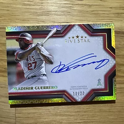 2023 Topps Five Star Vladimir Guerrero Red Auto /20  • $50