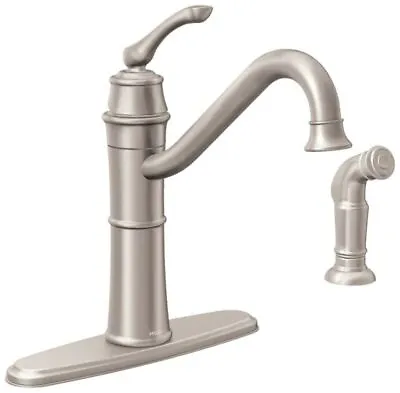 Moen Wetherly Spot Resist Stainless One-Handle High Arc Kitchen Faucet 87999SRS • $125