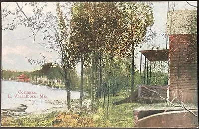 East Vassalboro Maine. C.1910 Pc. (a55)~view Of Cottages On Lake • $6.99