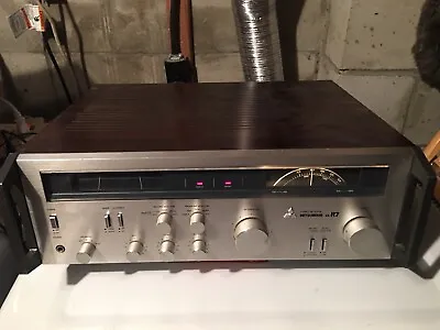 Vintage Mitsubishi Receiver Da R7. Works & Looks Excellent. Cherry  Cabinet • $75