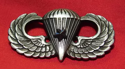 WWII US Army Airborne Jump Wing Paratrooper Sterling W/Star Pin Badge • $55.96