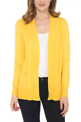 $18.99 • Buy Women's Classic Casual Solid Open Front Sweater Knit Cardigan / Bolero