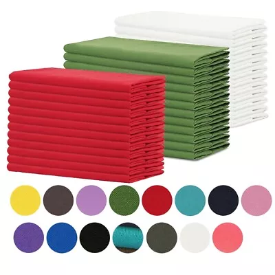 £17.99 • Buy Dinner Napkins 100% Cotton Multicolor Cloth Table Dinner Napkin Multipurpose