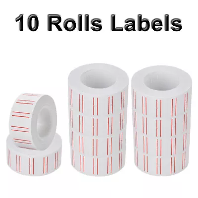 6000 Labels 10Rolls Price Sticker Label MX5500 Price Tag Gun Labeling Paper • $8.69