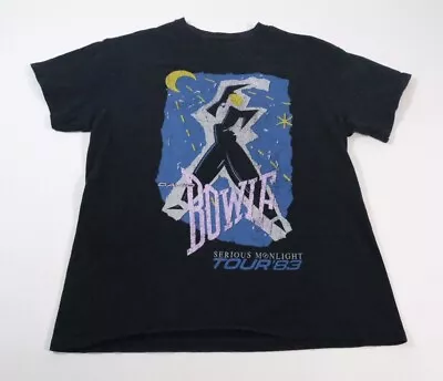 David Bowie Serious Moonlight Tour 1983 Reprint Graphic T-shirt Size M • $25.46