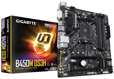 Gigabyte B450MDS3H B450 Ultra Durable Motherboard With Realtek GbE LAN With CFos • $181.90