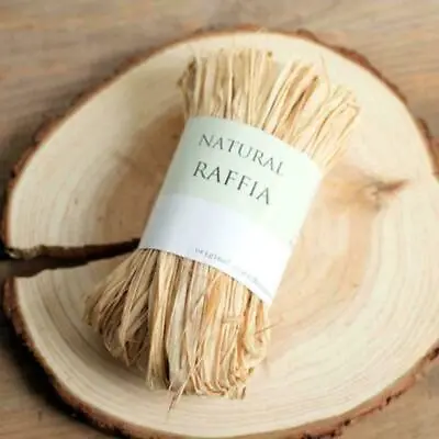 10X Raffia Natural Rope Crafts Wedding Gift Wrapping Sale Scrapbook DIY • £1.67