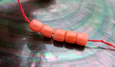 Beautiful Higest Gem Grade Aaaaa Italian Mediterranean Tangerine Red Coral Beads • $69