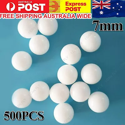 500PCS 7mm Diameter PP Solid Plastic Balls  Roller Bearing Transmission DF • $11.94