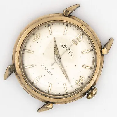 Vintage Elgin Caliber 790 Automatic Goldtone Wristwatch With Fancy Lugs • $52
