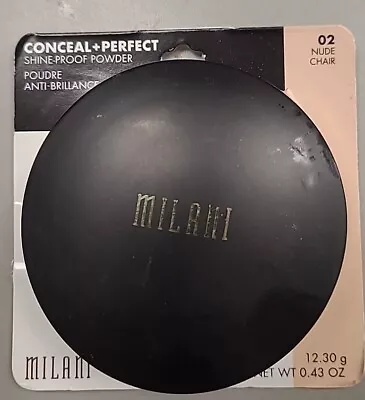 MILANI Conceal + Perfect Shine Proof Powder Lightweight Flawless 02 NUDE .43 • $13.99