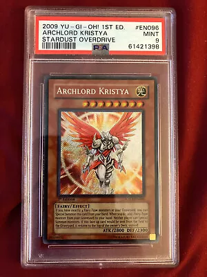 Yu-Gi-Oh! Archlord Kristya 1st Edition (SOVR-EN096) - PSA 9 • $899.99