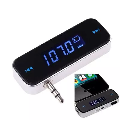 Car Audio Fm Transmitter - Lcd 3.5mm Music Mini Wireless Car Phone Transmitter • $20.47