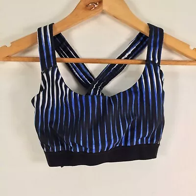 $19.95 • Buy Ivy Park Womens Fitness Crop Tank Top Size XS Black Striped Sleeveless 043784