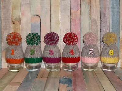 New Hand Knitted Egg Cosy/cozy Set Of 6 • £6.20