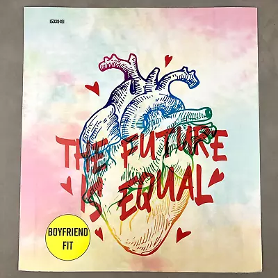 LGBTQ The Future Is Equal Rainbow Heart Hot Topic T-Shirt Store Display Poster • $21.99